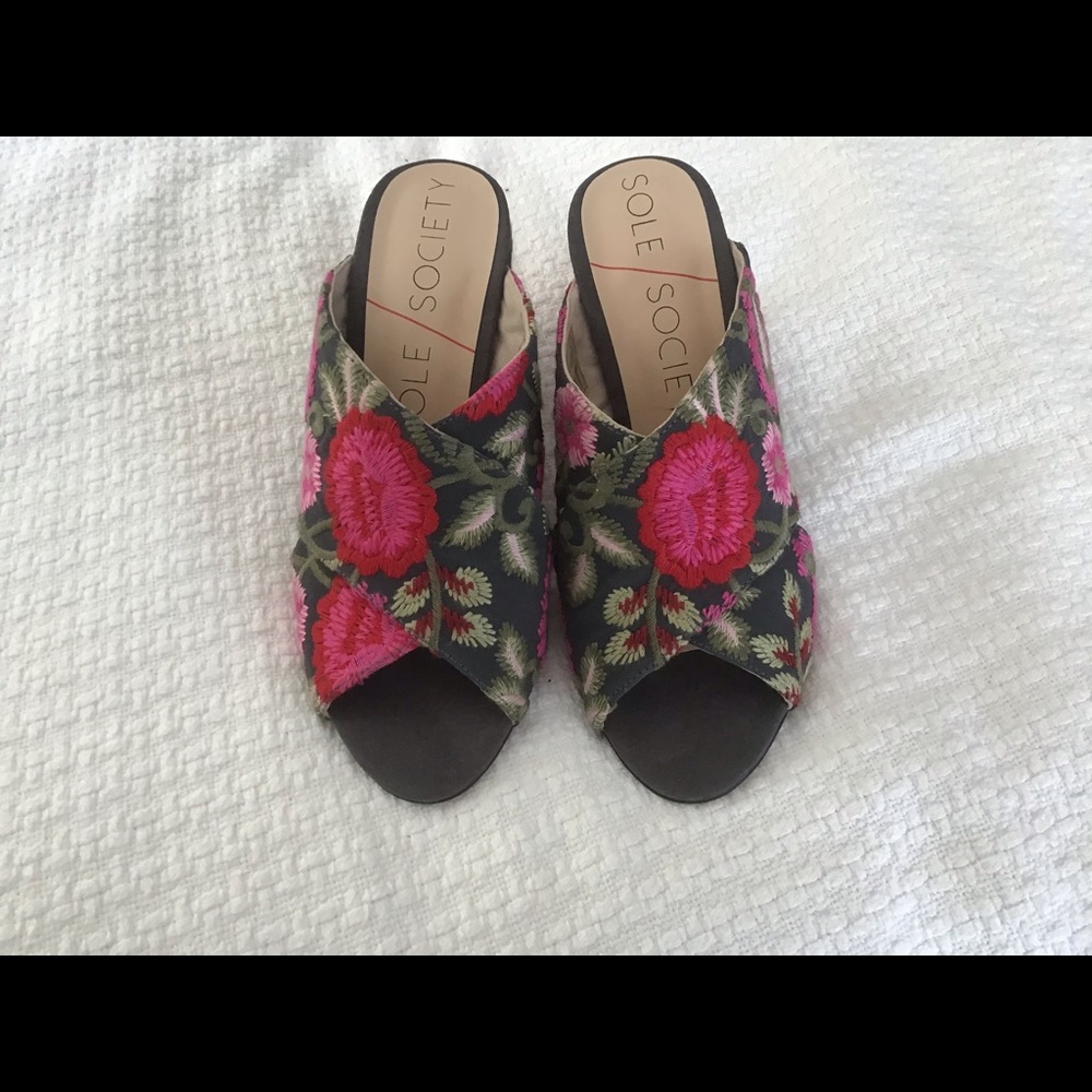 NWOT Sole society mule, slip on, sandal